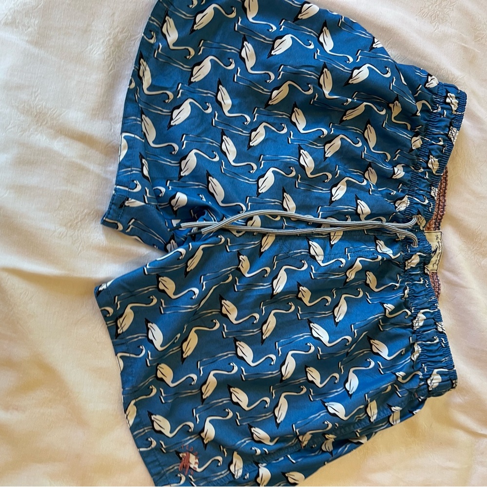 Ted Baker Rasbor geo Flamingo Swim Shorts  Sz L
